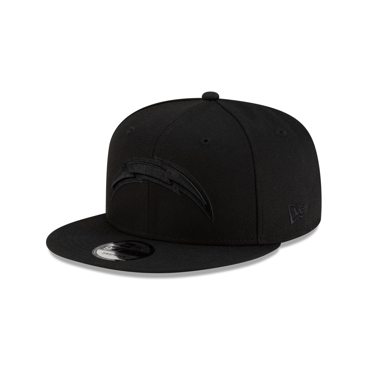 Los Angeles Chargers Black On Black 9FIFTY Snapback Hat
