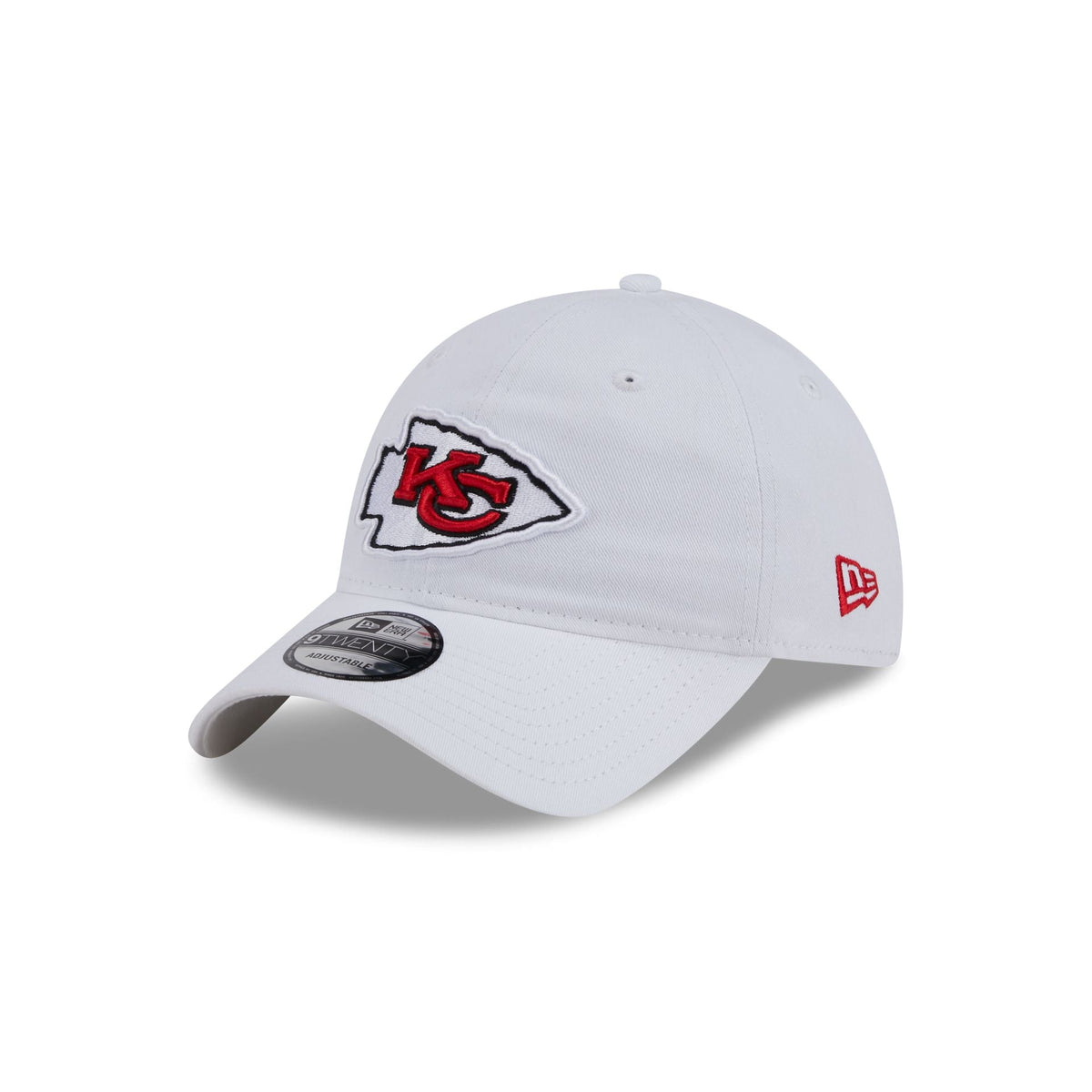 Kansas City Chiefs White 9TWENTY Adjustable Hat