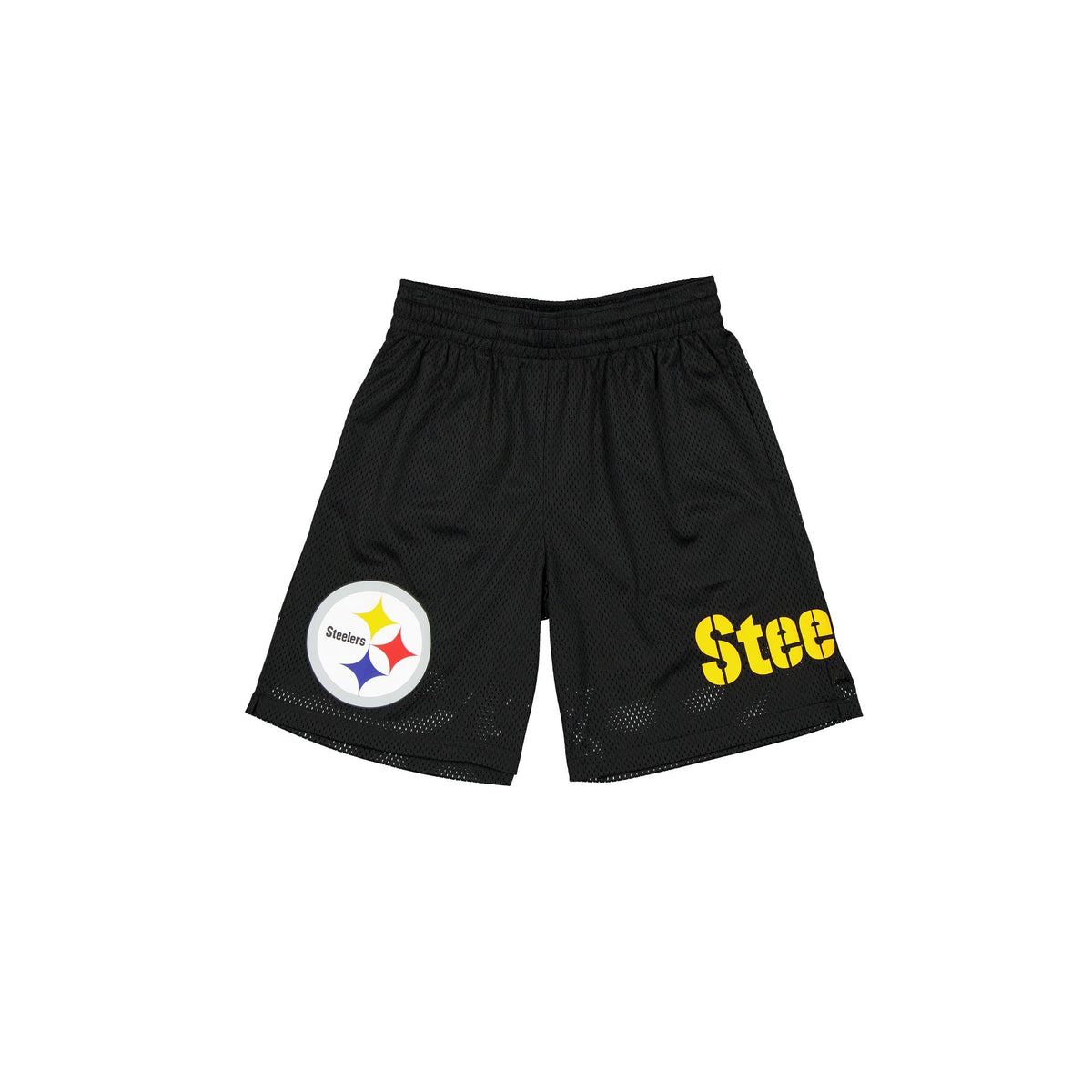 Pittsburgh Steelers Mesh Black Shorts