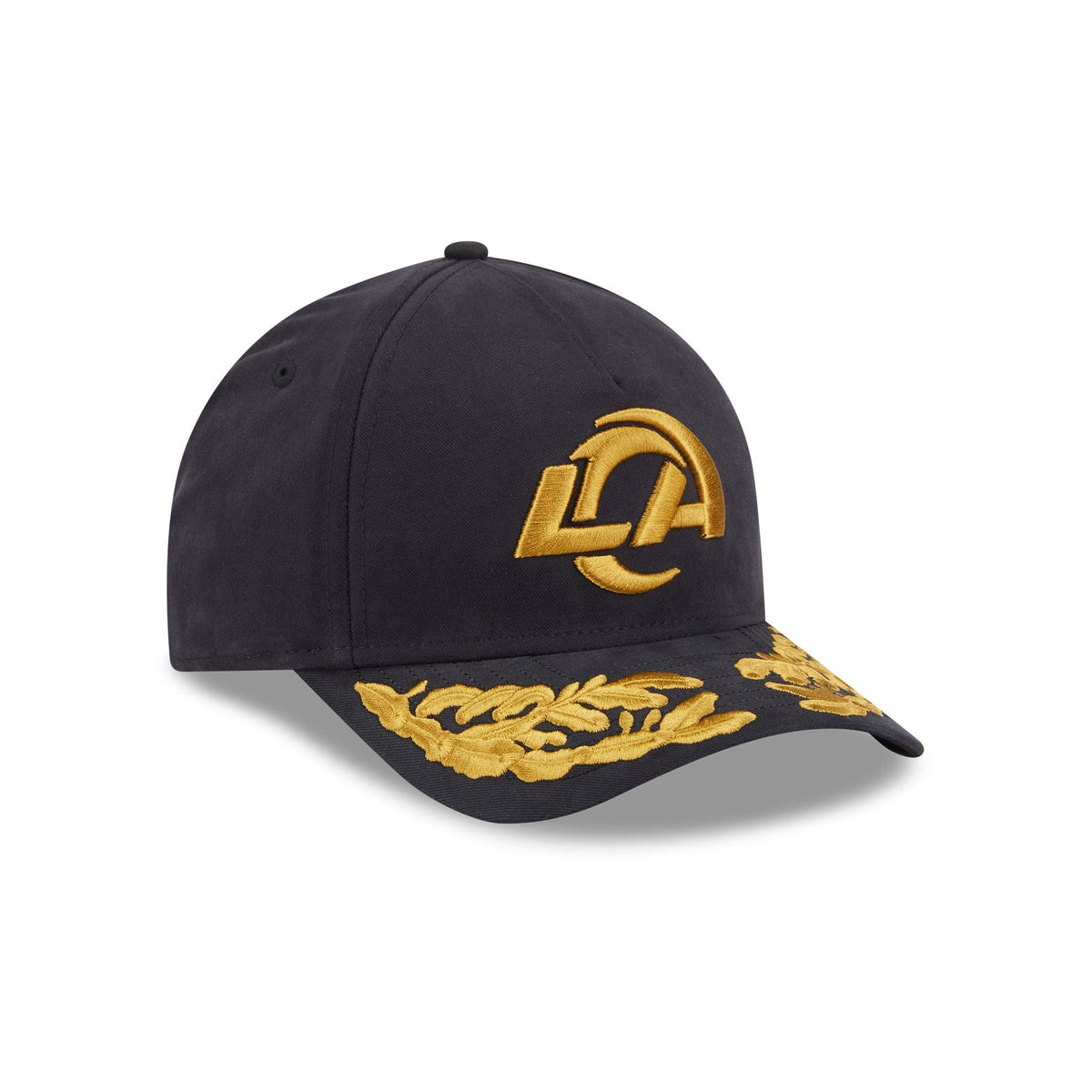 Alpha Industries x Los Angeles Rams Black 9FORTY M-Crown A-Frame Snapback Hat