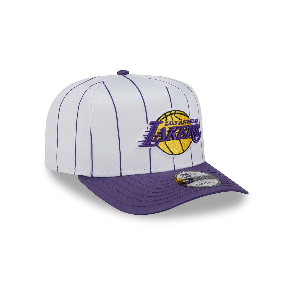 Los Angeles Lakers Satin Pinstripe 9FIFTY A-Frame Snapback Hat
