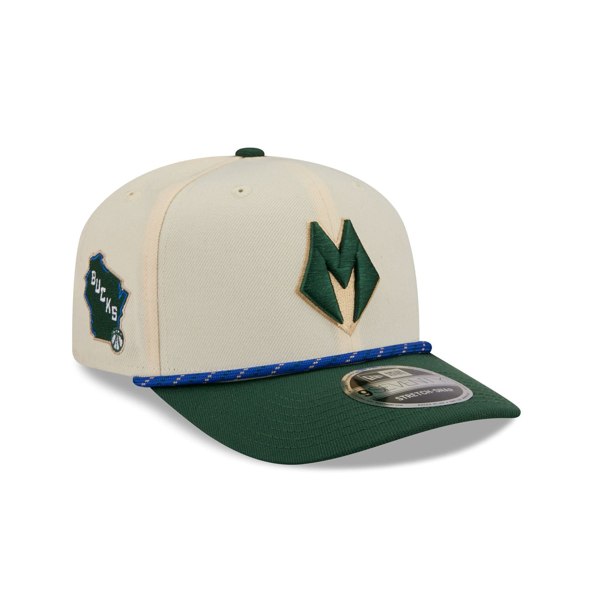 Milwaukee Bucks 2025 City Edition 9SEVENTY Stretch-Snap Hat