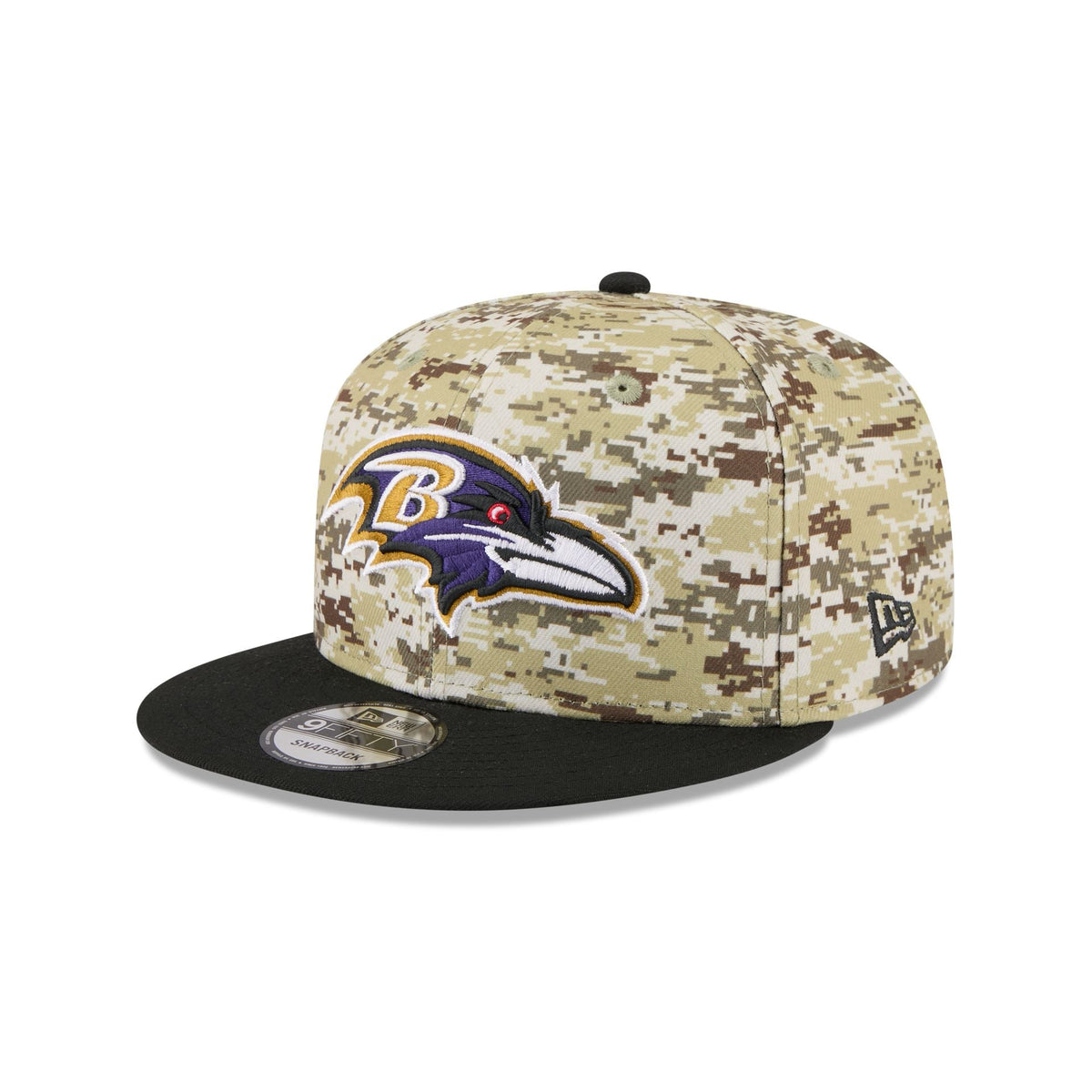 Baltimore Ravens 2025 Salute to Service Fan Gear 9FIFTY Snapback Hat