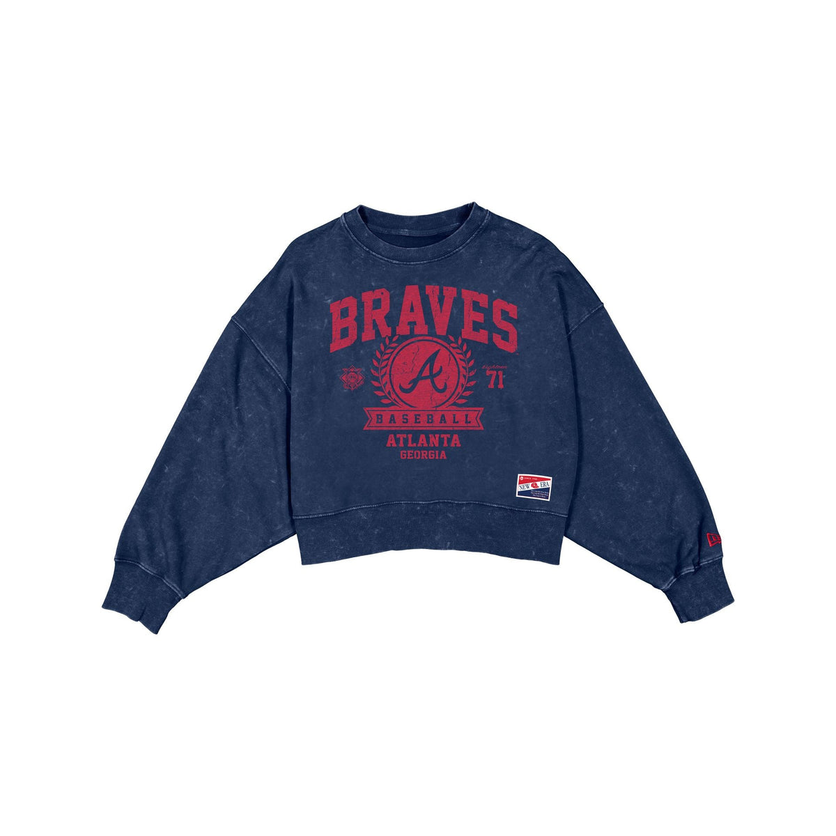 Atlanta Braves Throwback Women's Boxy Crewneck