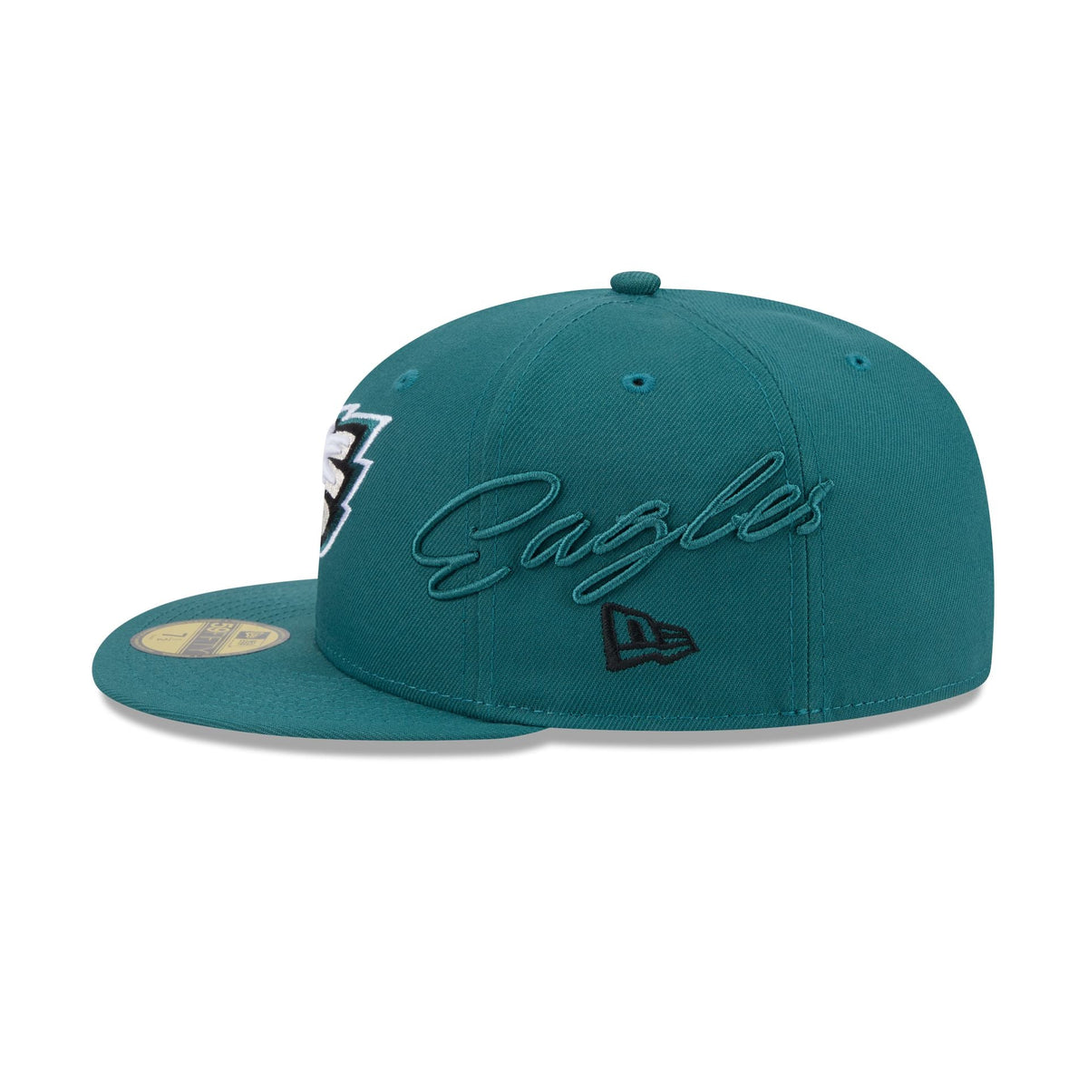 Philadelphia Eagles Side Script 59FIFTY Fitted Hat