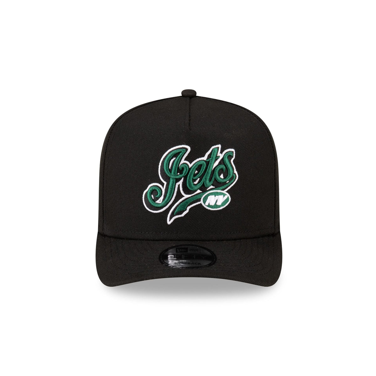 Born x Raised x New York Jets Script Black 9FIFTY A-Frame Snapback Hat