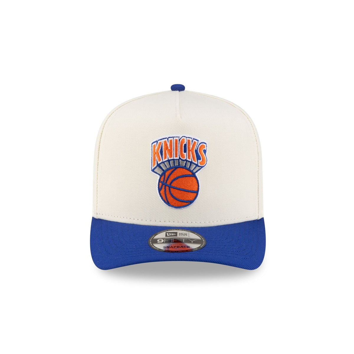New York Knicks 1964-1992 Hardwood Classics Express Chrome White 9FIFTY A-Frame Snapback Hat