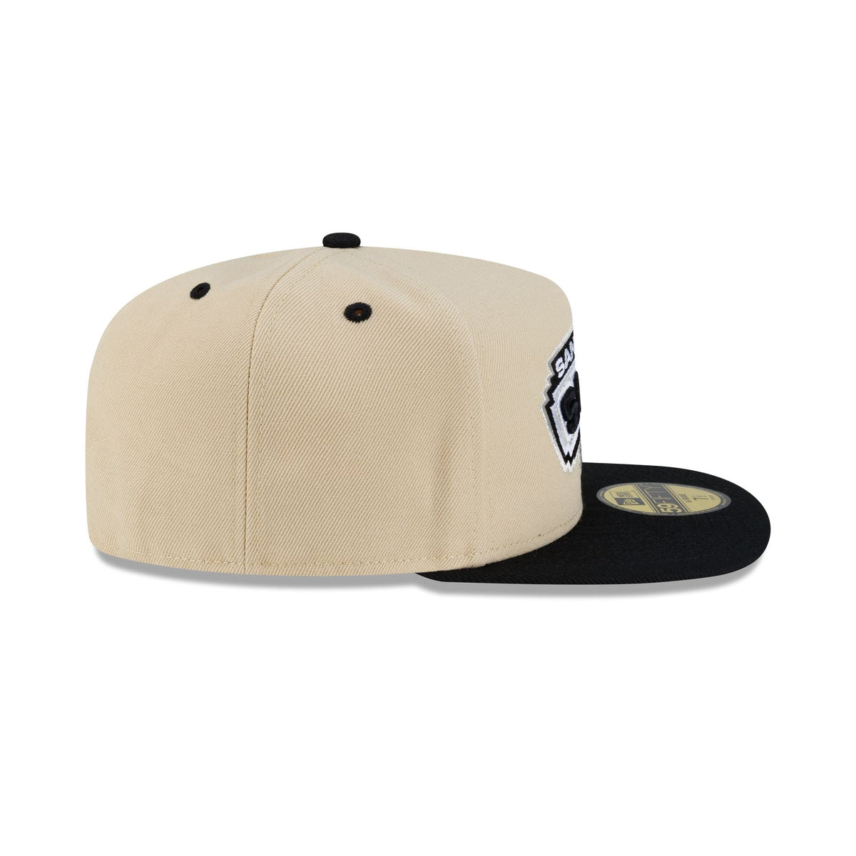 San Antonio Spurs Hardwood Classics 2000s Gold 59FIFTY A-Frame Fitted Hat
