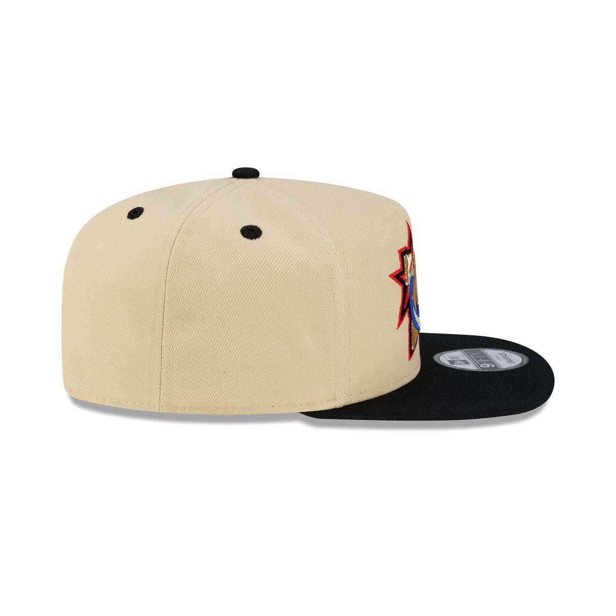 Philadelphia 76ers Hardwood Classics 2000s Gold 9FIFTY A-Frame Snapback Hat