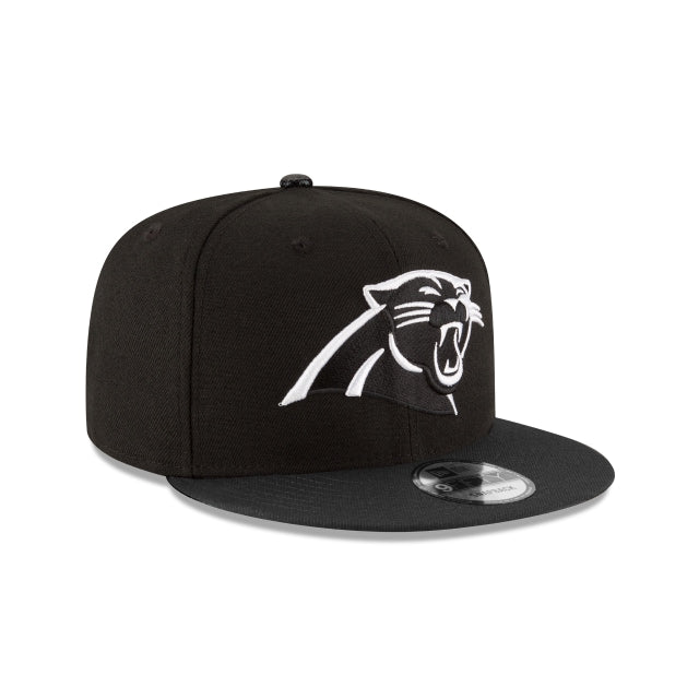 Carolina Panthers Black and White 9FIFTY Snapback Hat
