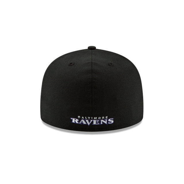 Baltimore Ravens Black 59FIFTY Fitted Hat